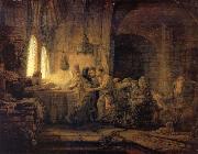 REMBRANDT Harmenszoon van Rijn The Parable of The Labourers in the vineyard France oil painting artist